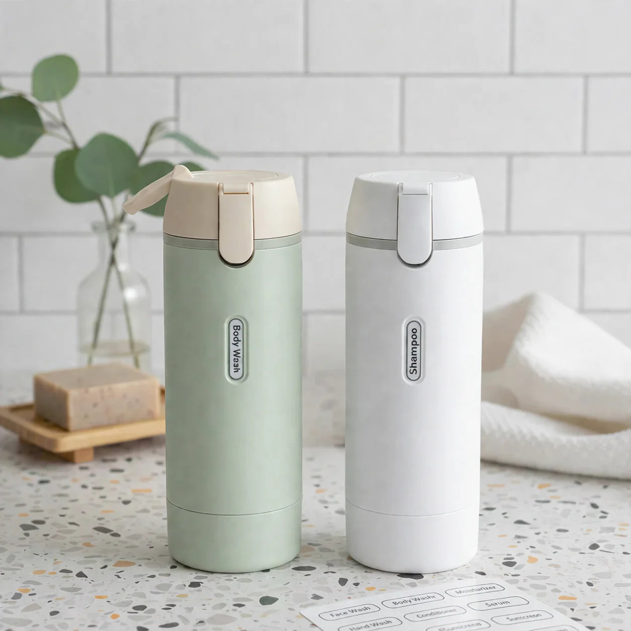 VELORA 4-in-1 Travel Dispenser